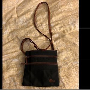 Dooney and Bourke Nylon Triple Zip Crossbody